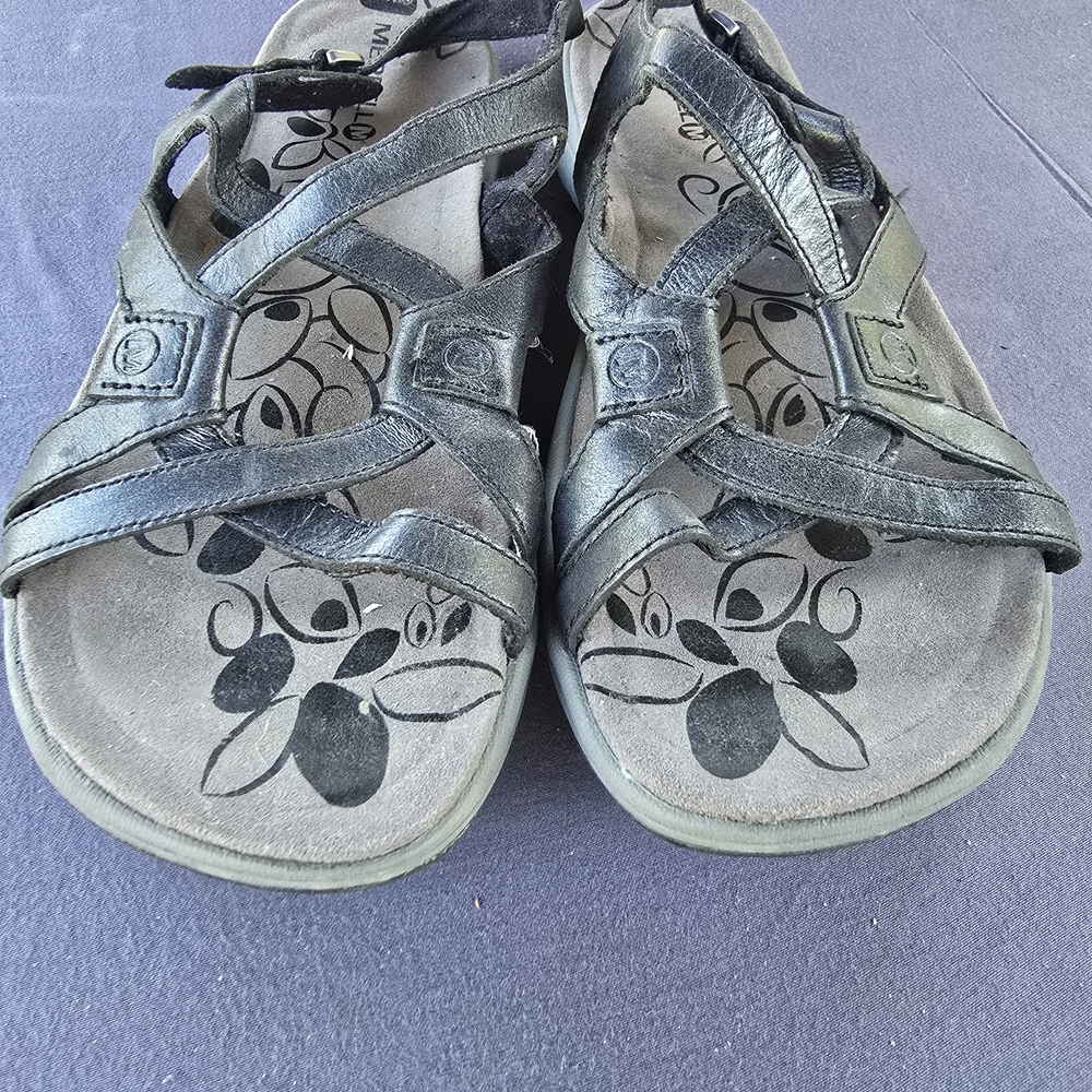 Merrell Black And Gray Sandals with Buckle